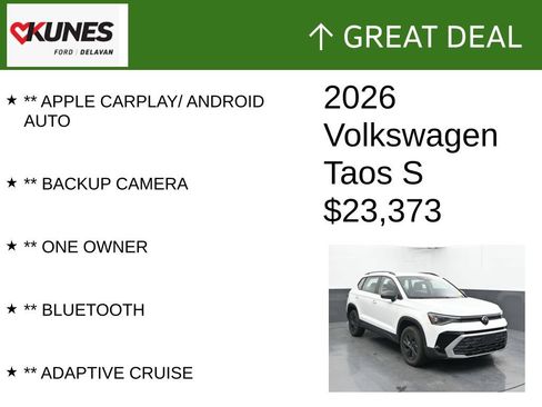 Used 2026 Volkswagen Taos S FWD image 2