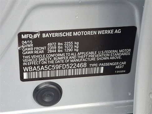 Used 2015 BMW 528i Sedan image 27