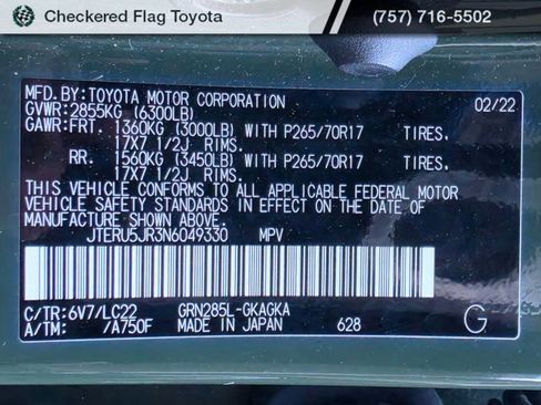 Used 2022 Toyota 4Runner TRD Off-Road Premium w/ TRD Black Wheel Package (TMS) image 22