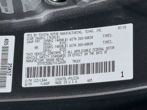 New 2026 Toyota Tundra 1794 Edition AWD/4WD image 30