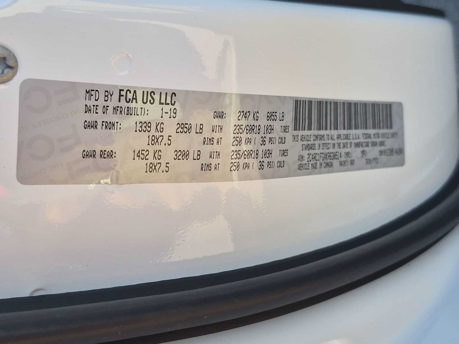 Used 2019 Chrysler Pacifica Touring Plus w/ S Appearance Package FWD image 34