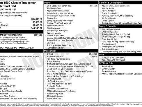 Used 2019 RAM 1500 Tradesman w/ Tradesman SXT Package image 26