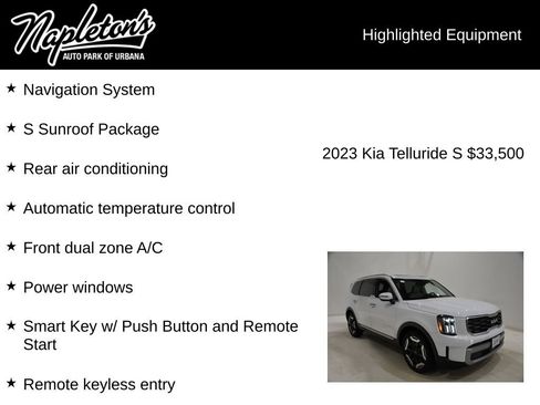 Used 2023 Kia Telluride S w/ S Sunroof Package AWD/4WD image 16