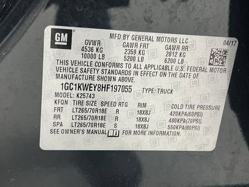 Used 2017 Chevrolet Silverado 2500 LTZ w/ Duramax Plus Package image 32