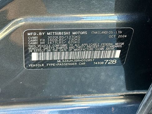 Used 2024 Mitsubishi Mirage ES FWD image 29