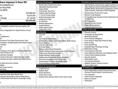 Certified 2024 Subaru Impreza RS image 55
