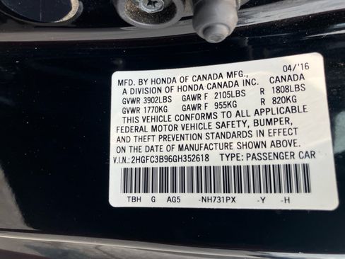 Used 2016 Honda Civic Touring image 39