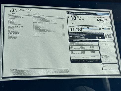 New 2026 Mercedes-Benz G 550 image 30