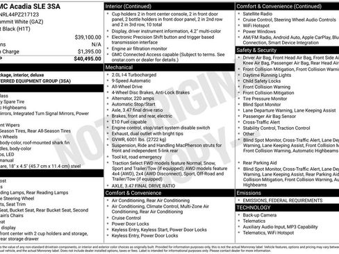 Used 2023 GMC Acadia SLE image 6