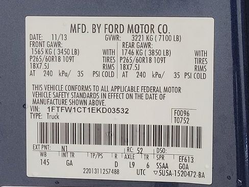 Used 2014 Ford F150 XLT w/ Equipment Group 302A Luxury image 33