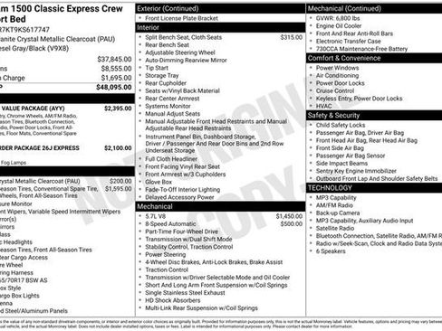 Used 2019 RAM 1500 Express w/ Express Value Package AWD/4WD image 13