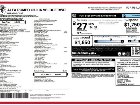 Used 2022 Alfa Romeo Giulia Veloce image 3