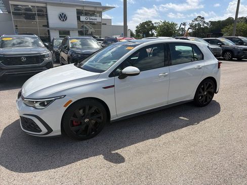Certified 2023 Volkswagen GTI SE w/ Black Wheel Package FWD image 1