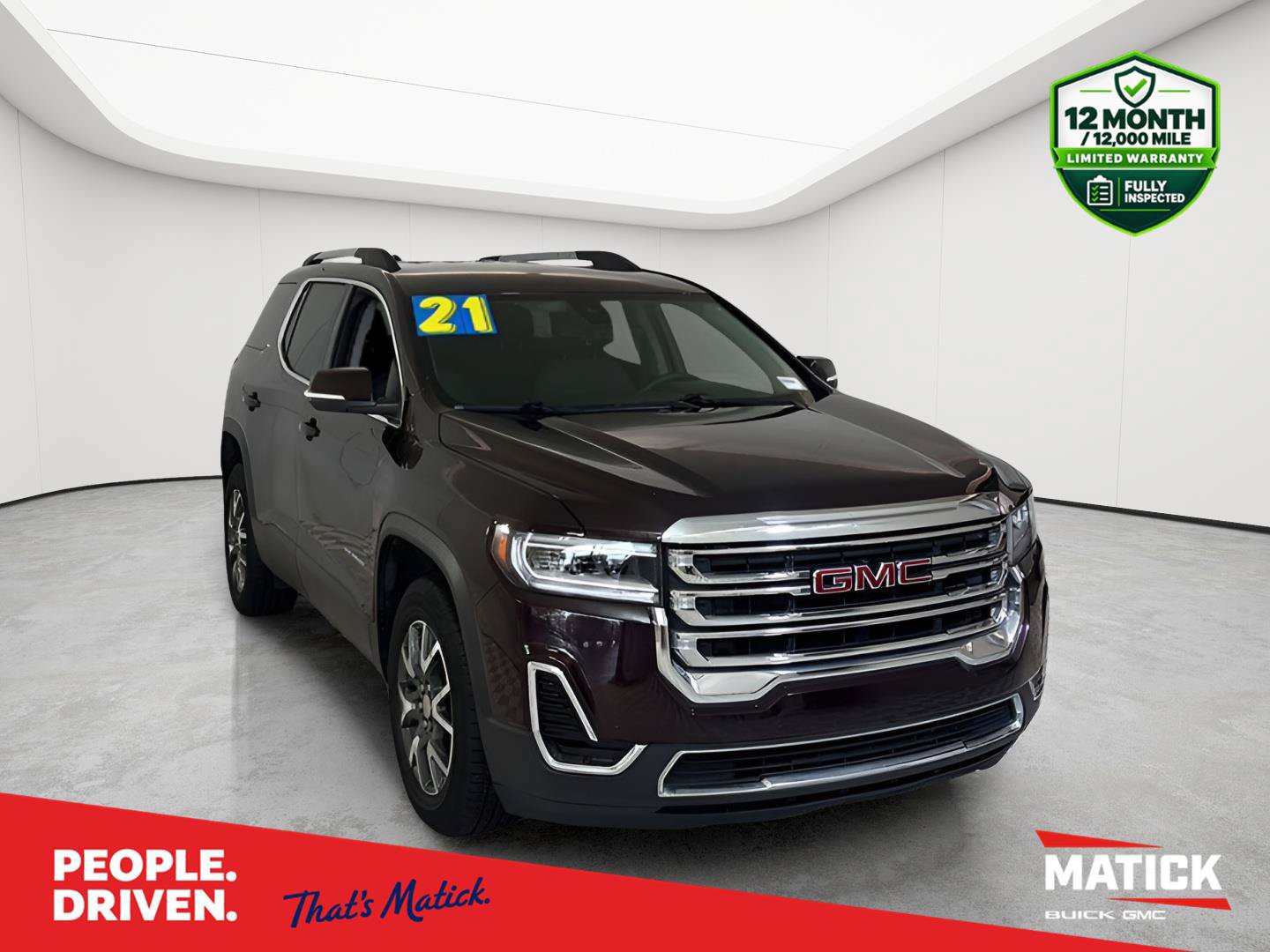 Certified 2021 GMC Acadia SLE w/ Driver Convenience Package AWD/4WD image 1