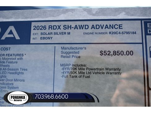 New 2026 Acura RDX w/ Advance Package AWD/4WD image 41