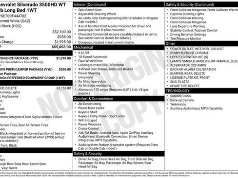Used 2024 Chevrolet Silverado 3500 W/T w/ WT Convenience Package AWD/4WD image 2