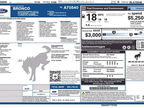 Certified 2024 Ford Bronco Black Diamond image 35