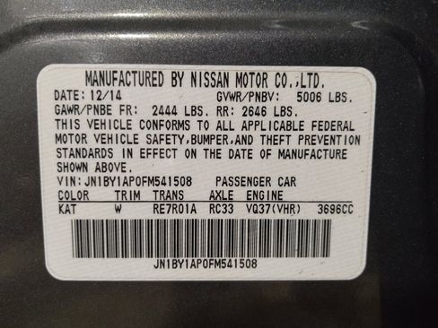 Used 2015 INFINITI Q70 3.7 w/ Deluxe Touring Package image 33