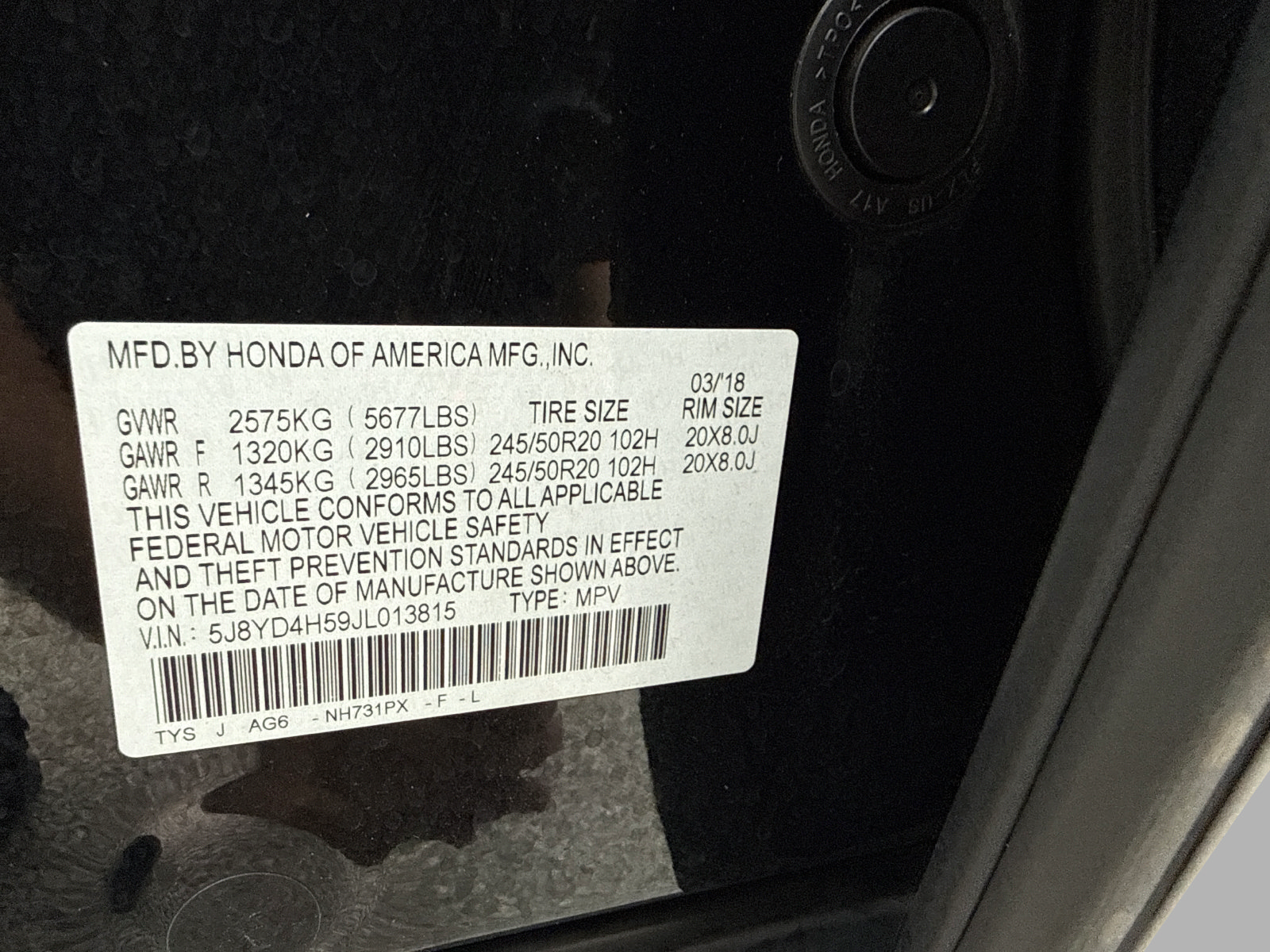 Used 2018 Acura MDX w/ Technology Package AWD/4WD image 53