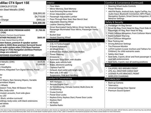 Used 2020 Cadillac CT4 Sport image 3