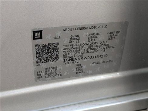 Used 2018 Chevrolet Traverse High Country w/ LPO, Floor Liner Package image 22