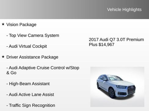 Used 2017 Audi Q7 3.0T Premium Plus w/ Premium Plus Package image 12