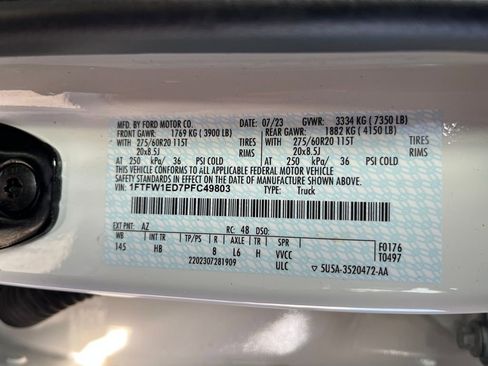 Used 2023 Ford F150 Lariat w/ Equipment Group 502A High image 34