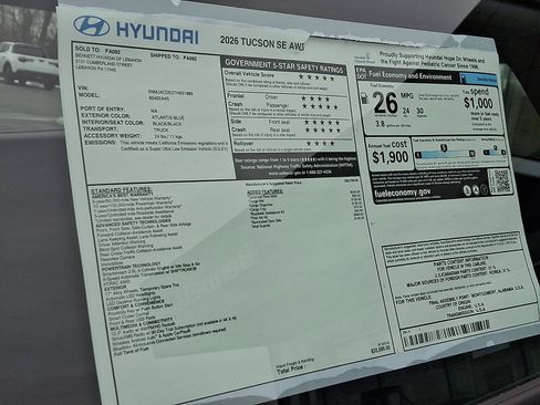 New 2026 Hyundai Tucson SE image 11