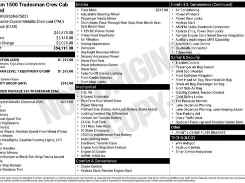 Used 2025 RAM 1500 Tradesman w/ Night Edition image 21