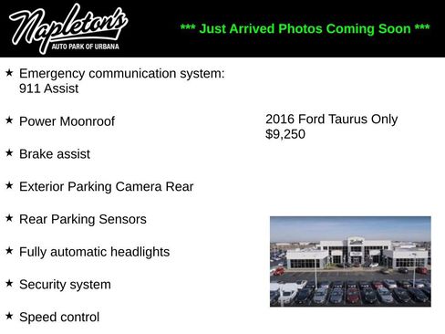 Used 2016 Ford Taurus SEL w/ Equipment Group 201A FWD image 2