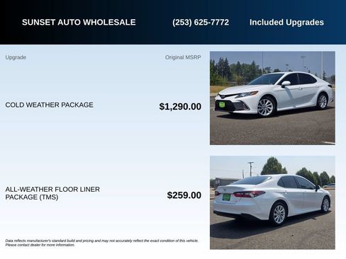 Used 2021 Toyota Camry LE w/ Cold Weather Package FWD image 22