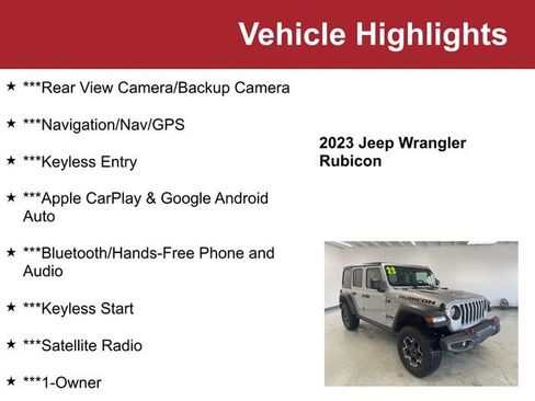 Used 2023 Jeep Wrangler Unlimited Rubicon image 2