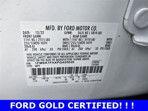 Certified 2023 Ford Explorer Limited w/ Equipment Group 301A image 20