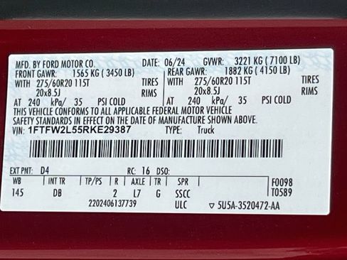 Used 2024 Ford F150 STX w/ STX Black Appearance Package AWD/4WD image 31