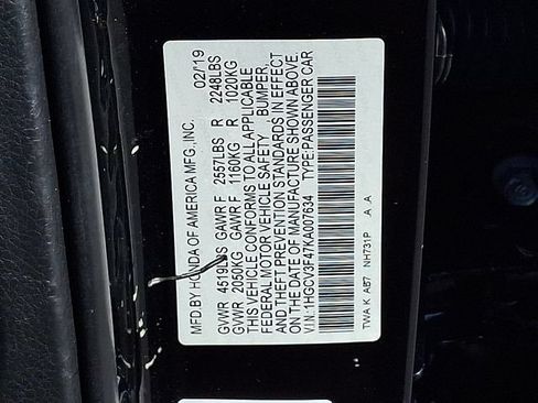Used 2019 Honda Accord EX image 28