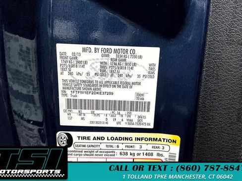 Used 2013 Ford F150 XLT w/ Luxury Equipment Group image 3