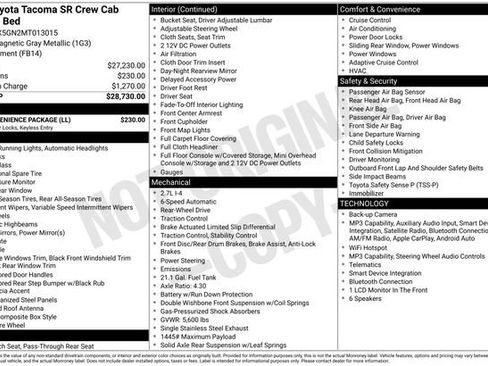 Used 2021 Toyota Tacoma SR w/ SR Convenience Package RWD image 29
