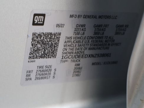 Certified 2022 Chevrolet Silverado 1500 RST w/ RST All Star Premium Package image 48