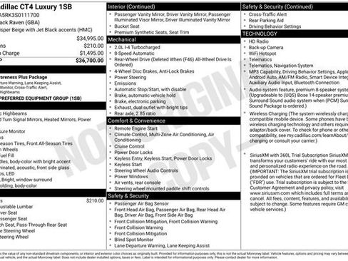 Certified 2025 Cadillac CT4 Luxury RWD image 8