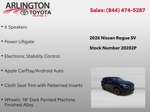 Used 2026 Nissan Rogue SV AWD/4WD image 2