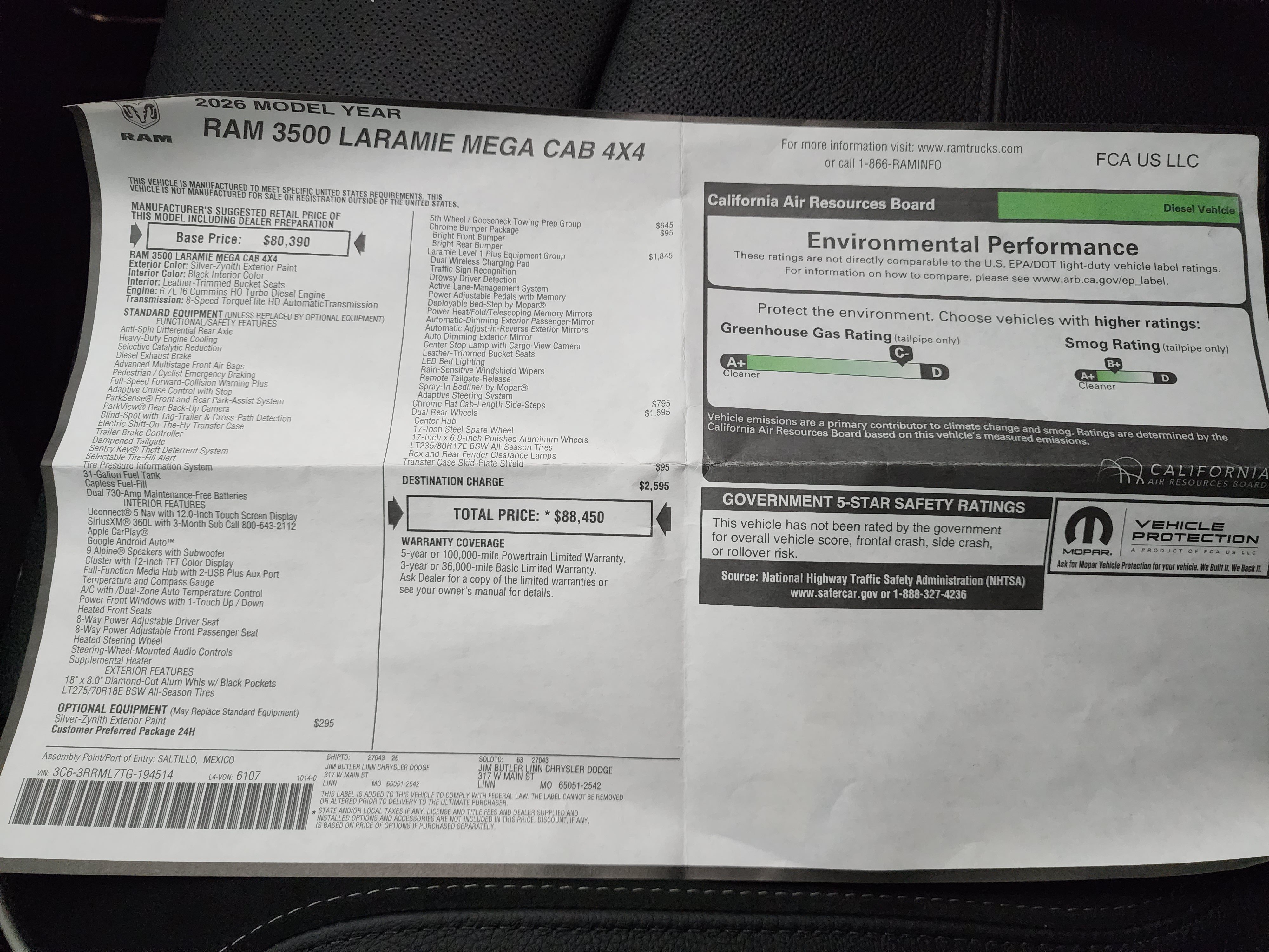 Used 2026 RAM 3500 Laramie AWD/4WD image 61