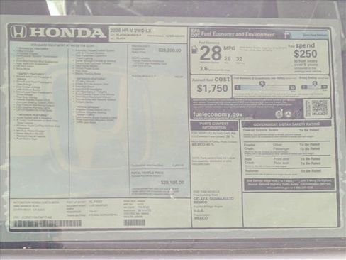 New 2026 Honda HR-V LX image 17