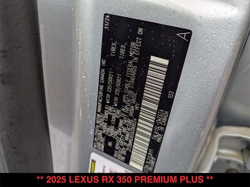 Used 2025 Lexus RX 350 Premium Plus w/ Convenience Package image 34