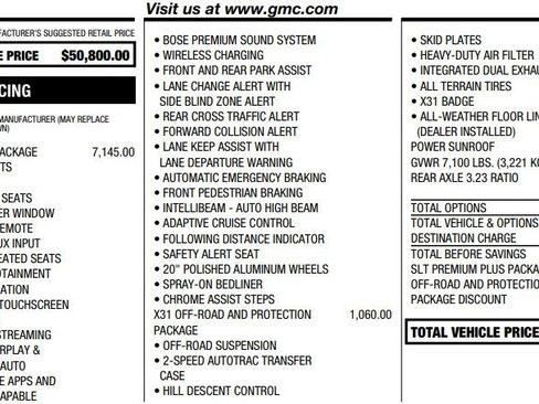 Used 2021 GMC Sierra 1500 SLT w/ SLT Premium Plus Package image 2