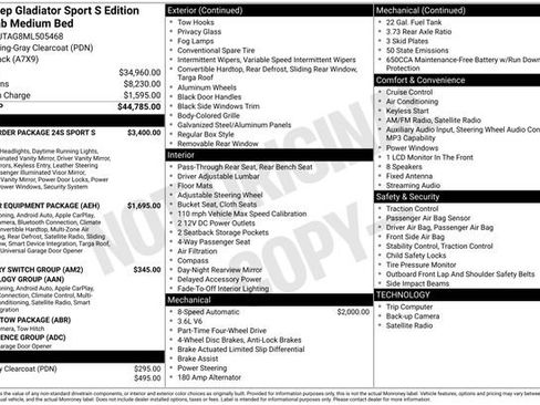 Used 2021 Jeep Gladiator Sport AWD/4WD image 6