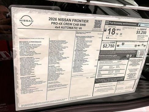 New 2026 Nissan Frontier PRO-4X AWD/4WD image 44