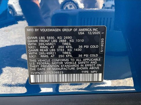 New 2026 Volkswagen Atlas SEL Premium R-Line AWD/4WD image 11