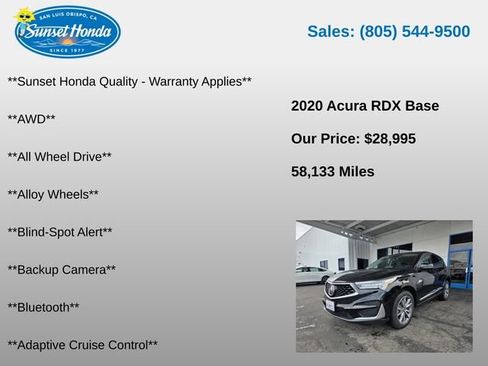 Used 2020 Acura RDX w/ Technology Package AWD/4WD image 5