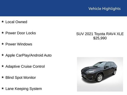 Used 2021 Toyota RAV4 XLE FWD image 2