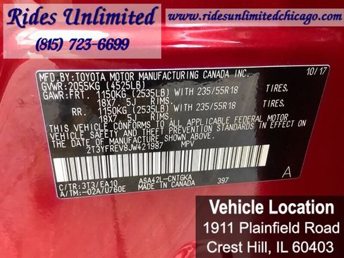 Used 2018 Toyota RAV4 Limited image 26